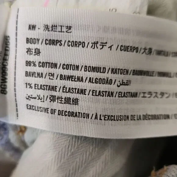 Abercrombie & Fitch The 90's High Rise Light Wash Jeans Size 29 (Size 8) - Picture 10 of 15